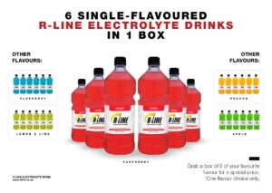 R-Line Sports Drinks Discounted Box of 6 ~ One flavour