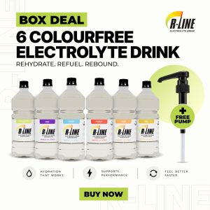 R-Line Gift Certificates 2 Box Deal 6 R-Line Colourfree Sports Drinks with Free Pump